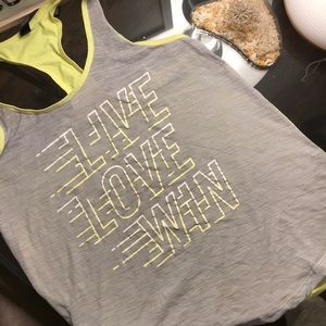 Workout racer back tank